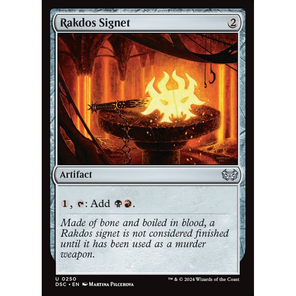 Rakdos Signet, 250, uncommon, Magic: The Gathering, Duskmourn: House of Horror