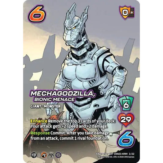 Mechagodzilla, Bionic Menace, 2/22, CH, UniVersus, Challengers Godzilla & Mothra, King Ghidorah & Rodan