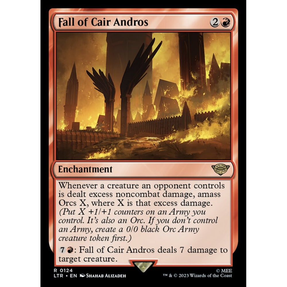 Fall of Cair Andros, rare, 124, Magic the Gathering, The Lord of the Rings: Tales of Middle-earth