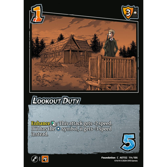 Lookout Duty, 114/186, AOT02, Universus, Attack on Titan: Origins of Power, Foundation, C
