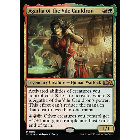 Agatha of the Vile Cauldron, mythic, 199, Magic the Gathering, Wilds of Eldraine
