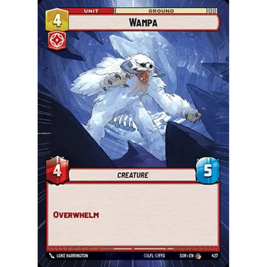 Wampa, 427, C, Star Wars Unlimited, Sparks Of Rebellion