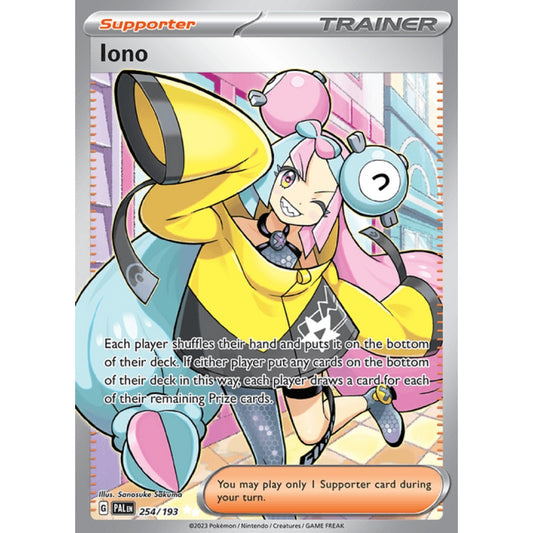 Iono Full Art 254/193 Pokemon Card Game Paldea Evolved