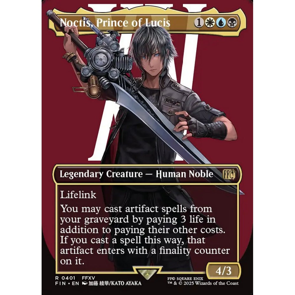 Noctis, Prince of Lucis rare 401 Magic the Gathering Final Fantasy