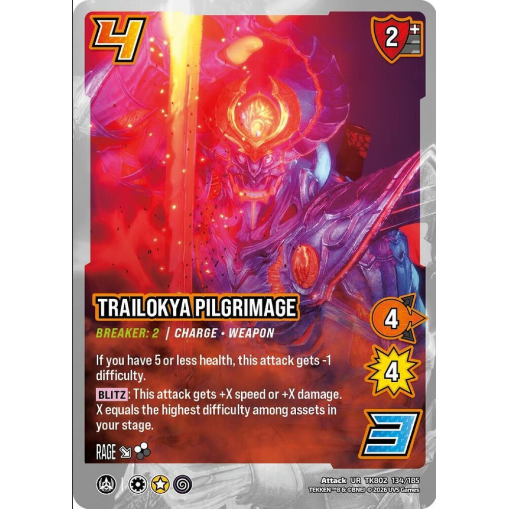 Trailokya Pilgrimage 134/185 TK802 Universus Tekken 8 Attack UR