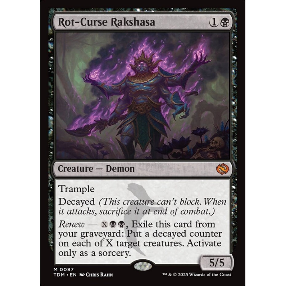 Rot-Curse Rakshasa mythic 87 Magic the Gathering Tarkir: Dragonstorm
