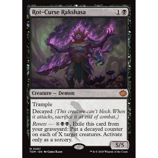 Rot-Curse Rakshasa mythic 87 Magic the Gathering Tarkir: Dragonstorm