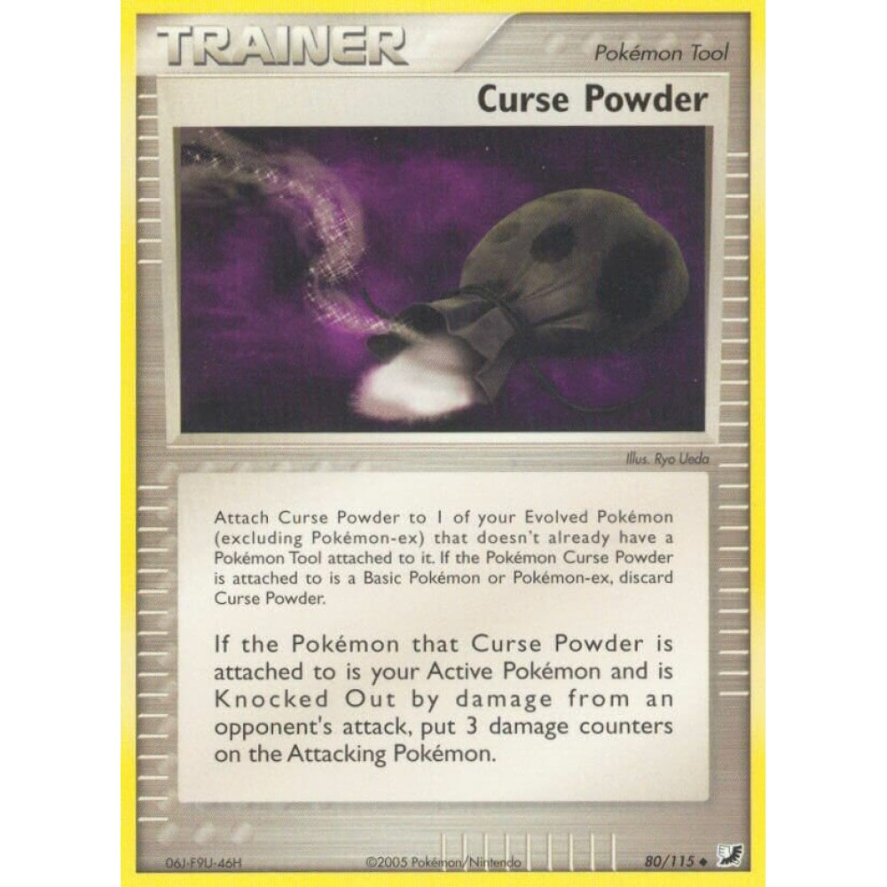 Curse Powder Uncommon 80/115 Pokemon Card Game EX Unseen Forces