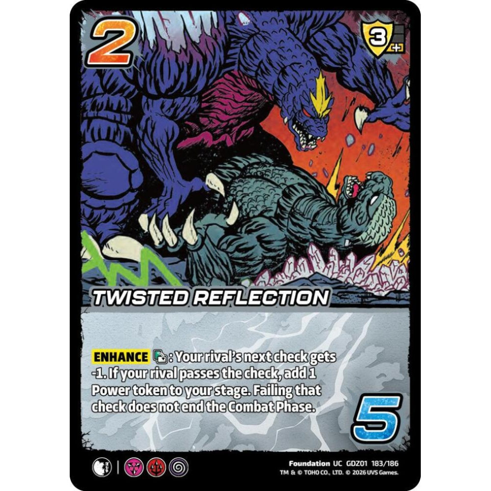 Twisted Reflection GDZ01 183/186 GDZ01 Universus Godzilla: Reign of Kaiju Foundation UC