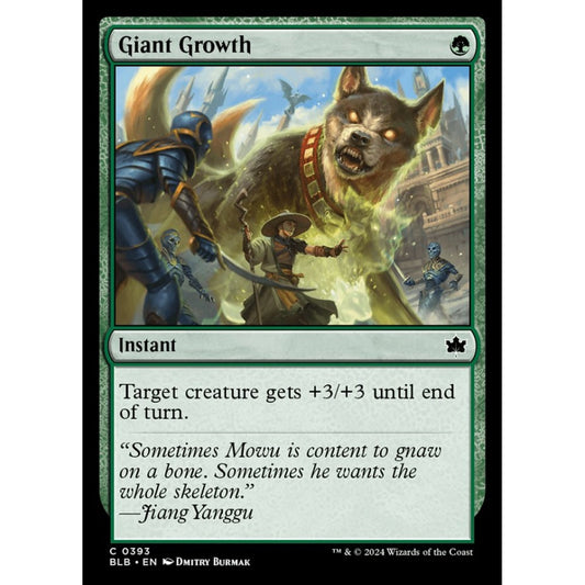 Giant Growth, 393, common, Magic: The Gathering, Bloomburrow