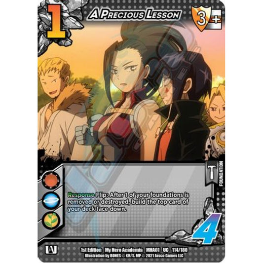 A Precious Lesson, 114/180, UC, UniVersus, MHA01 My Hero Academia