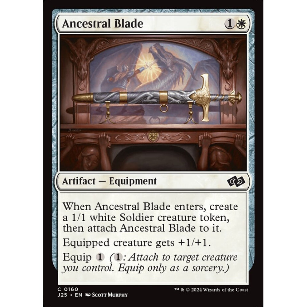 Ancestral Blade, 160, common, Magic: The Gathering, Foundations Jumpstart