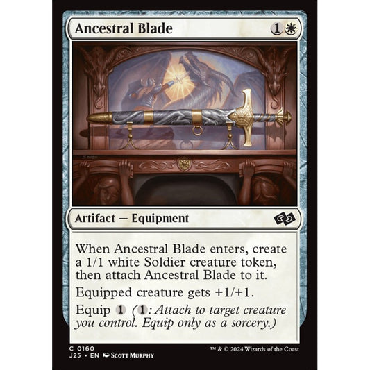 Ancestral Blade, 160, common, Magic: The Gathering, Foundations Jumpstart
