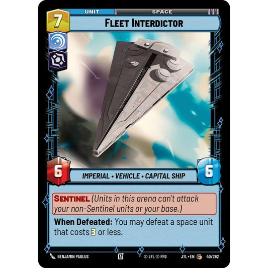 Fleet Interdictor, C, JTL 040), Star Wars Unlimited