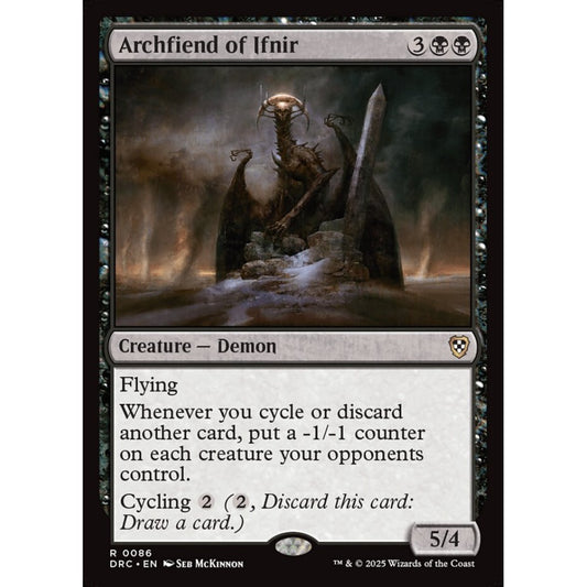 Archfiend of Ifnir, 86, rare, Magic: The Gathering, Aetherdrift Commander