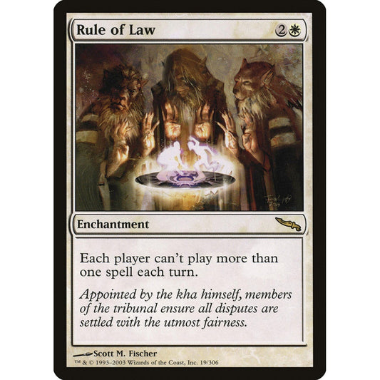 Rule of Law rare 19 Magic the Gathering Mirrodin