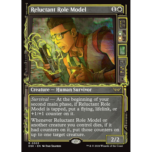 Reluctant Role Model, 303, rare, Magic: The Gathering, Duskmourn: House of Horror