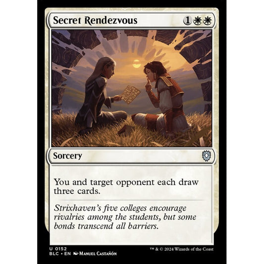 Secret Rendezvous, 152, uncommon, Magic: The Gathering, Bloomburrow