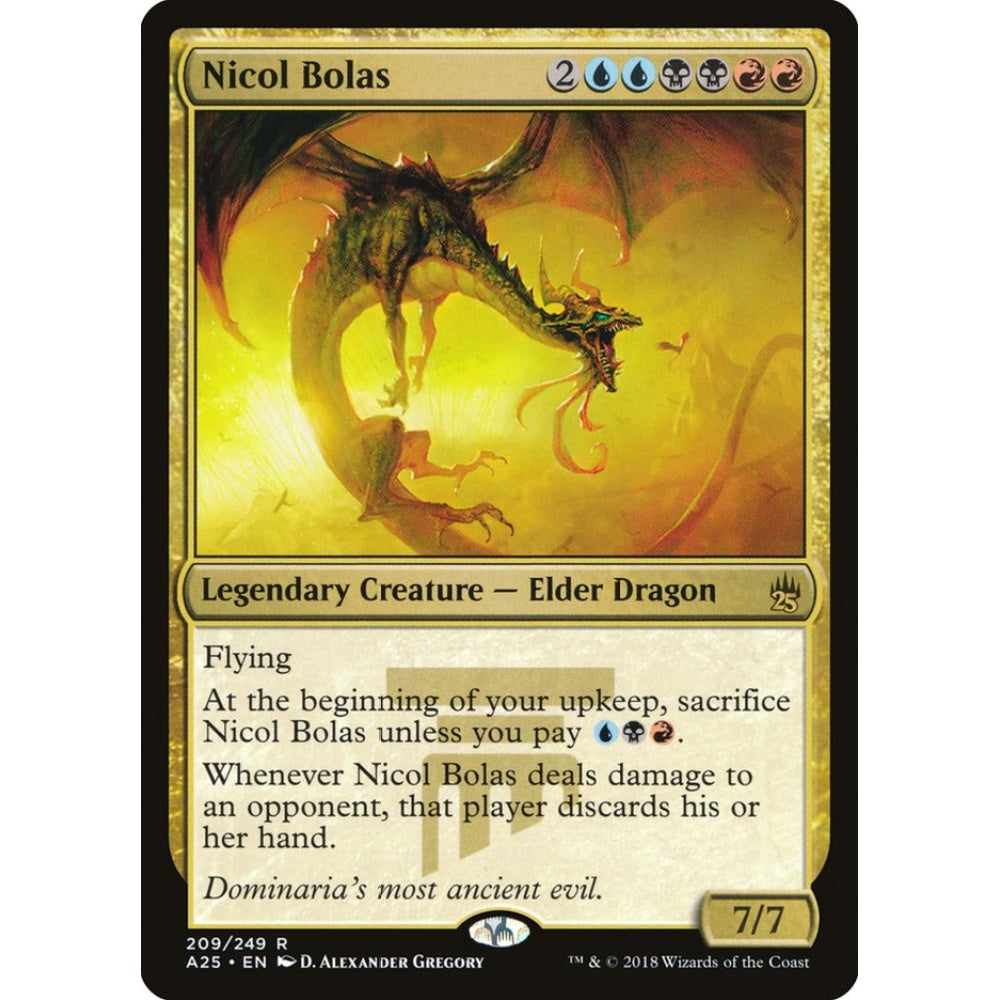 Nicol Bolas rare 209 Magic the Gathering Masters 25