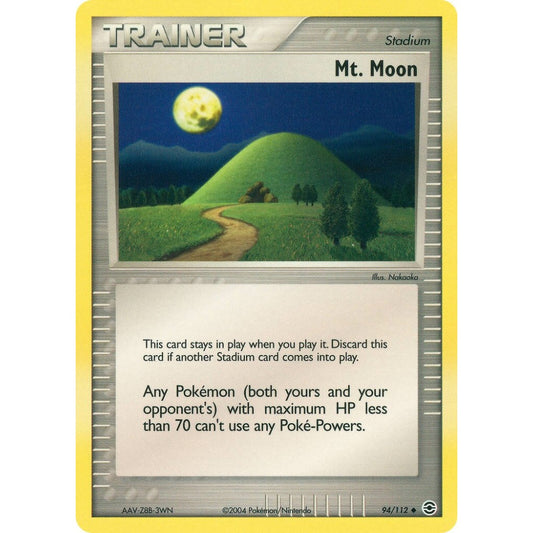 Mt. Moon Uncommon 94/112 Pokemon Card Game EX FireRed & LeafGreen