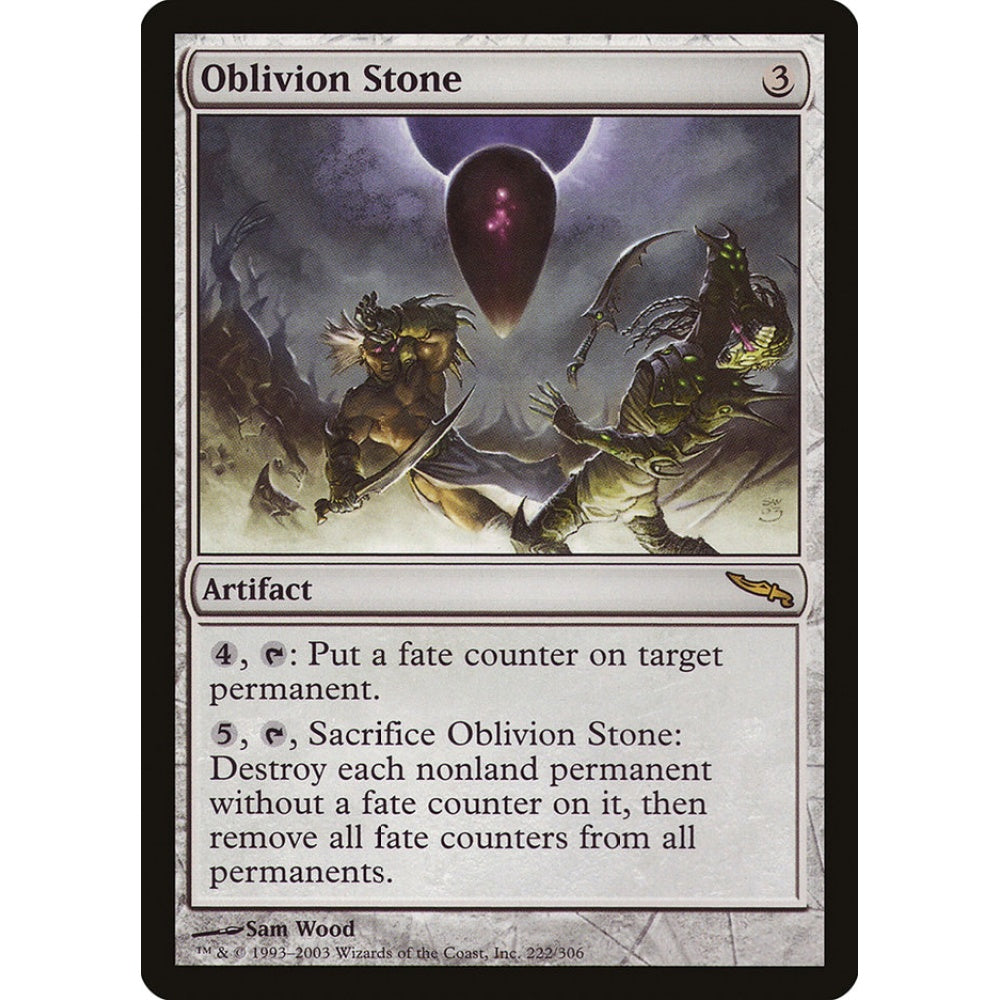 Oblivion Stone rare 222 Magic the Gathering Mirrodin