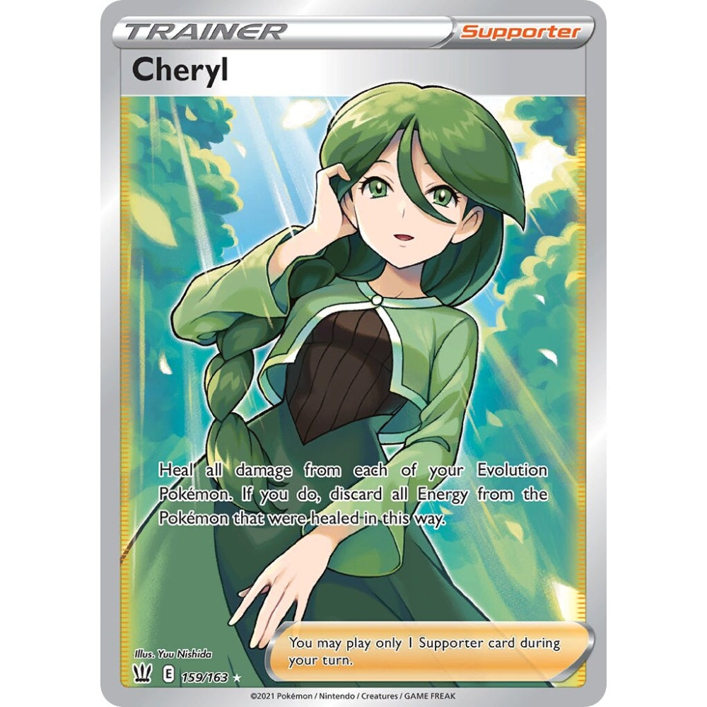 Cheryl Rare Ultra 159/163 Pokemon Card Game Battle Styles