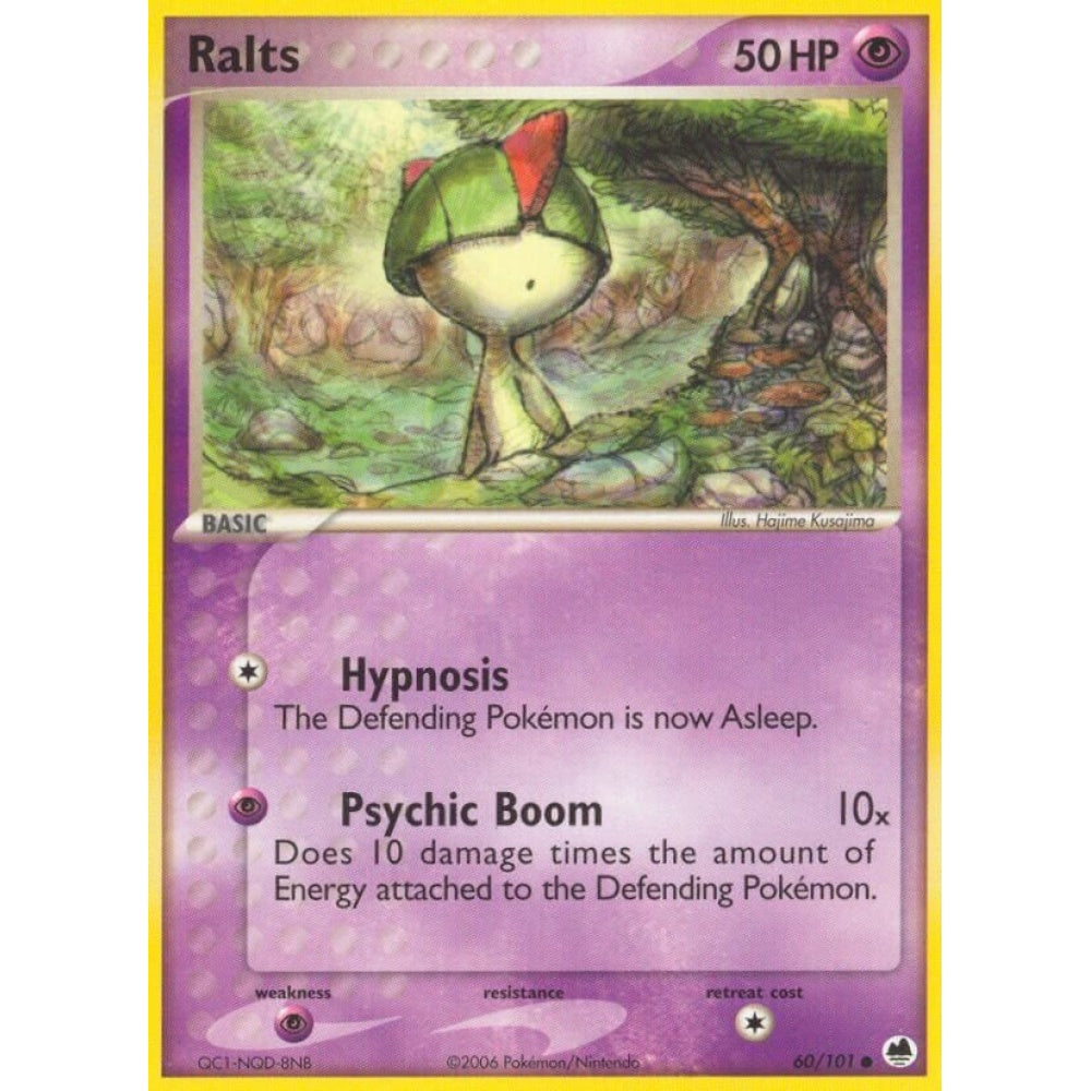 Ralts Common 60/101 Pokemon Card Game EX Dragon Frontiers
