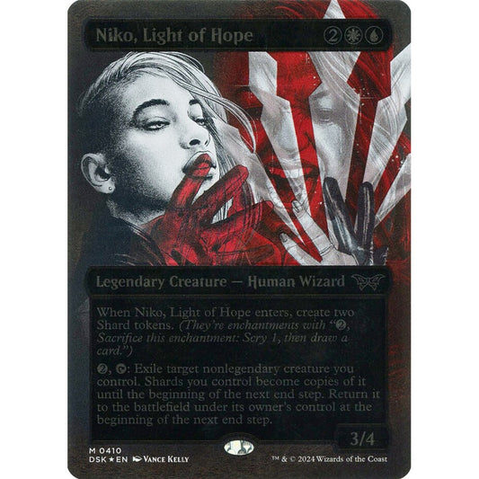 Niko, Light of Hope, 410, mythic, Magic: The Gathering, Duskmourn: House of Horror