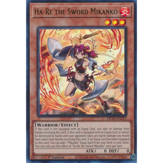 Ha-Re the Sword Mikanko MP24-EN293 Ultra Ultra Rare Yu-Gi-Oh 25th Anniversary Tin: Dueling Mirrors in Art