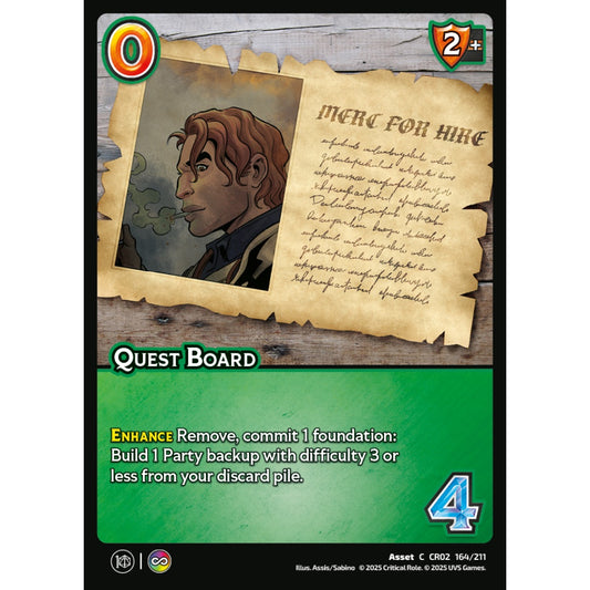 Quest Board, 164/211, CR02, Universus, Critical Role: Heroes Of Exandria, Asset, C