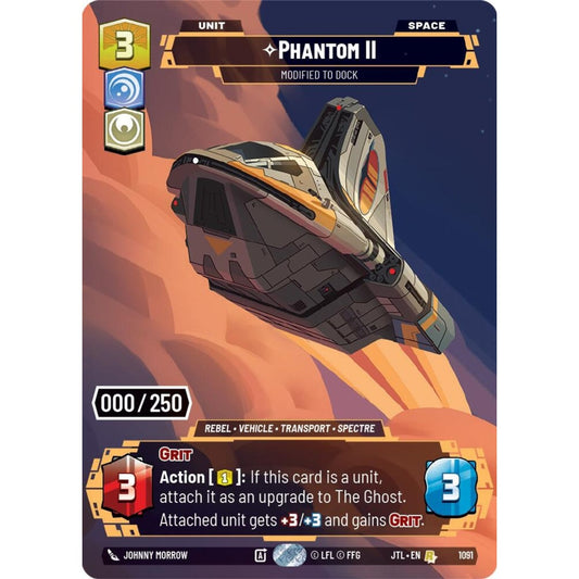 Phantom II, R, JTL 1091) Prestige Serialized, Star Wars Unlimited