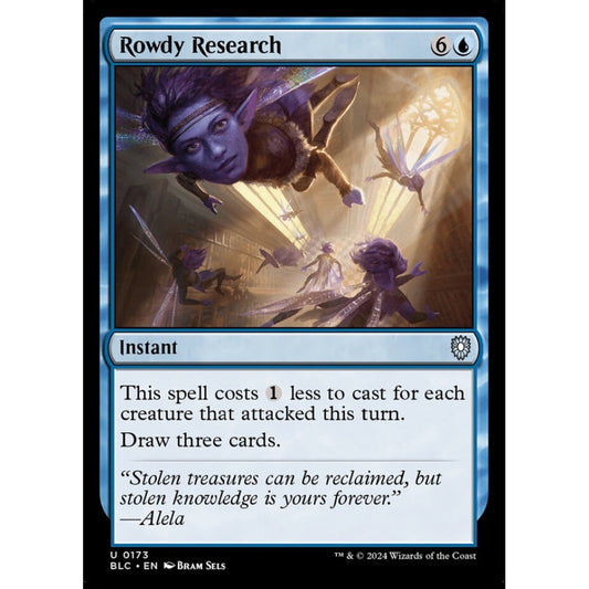 Rowdy Research, 173, uncommon, Magic: The Gathering, Bloomburrow