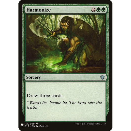 Harmonize uncommon C17-151 Magic the Gathering The List