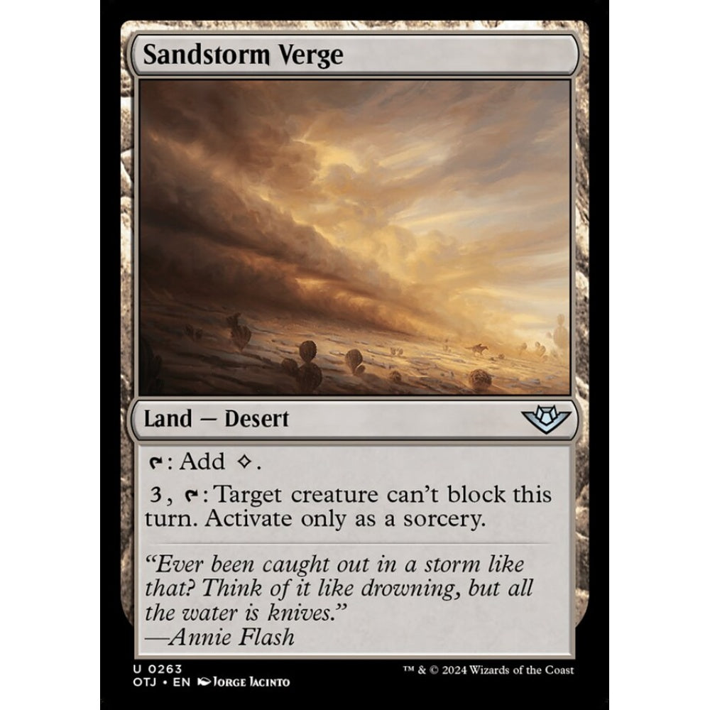 Sandstorm Verge, 263, uncommon, Magic: The Gathering, Outlaws of Thunder Junction