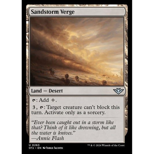 Sandstorm Verge, 263, uncommon, Magic: The Gathering, Outlaws of Thunder Junction