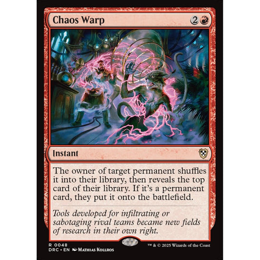 Chaos Warp, 48, rare, Magic: The Gathering, Aetherdrift Commander
