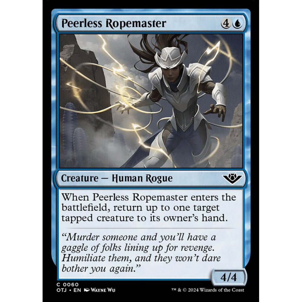 Peerless Ropemaster, 60, common, Magic: The Gathering, Outlaws of Thunder Junction