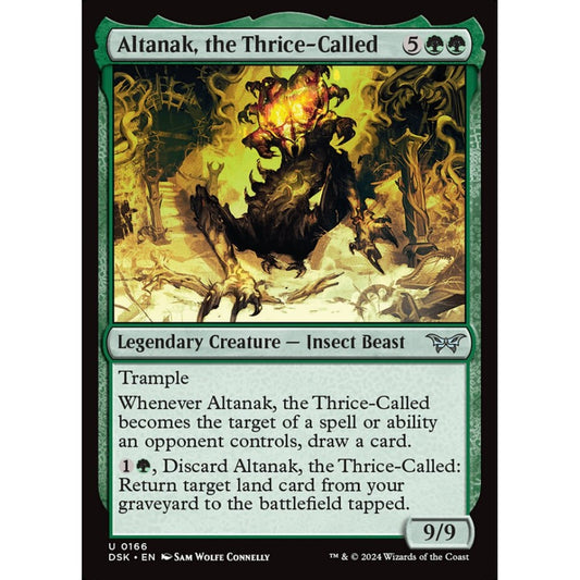 Altanak, the Thrice-Called, 166, uncommon, Magic: The Gathering, Duskmourn: House of Horror