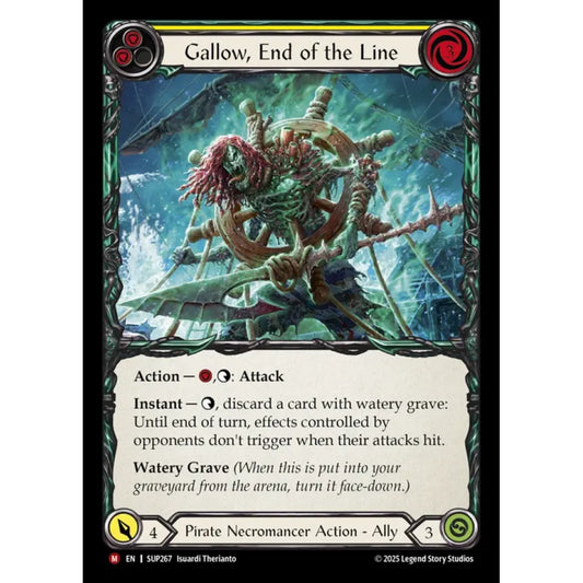 Gallow, End of the Line SUP267 Majestic Flesh & Blood Trading Card Game Super Slam in Regular Art