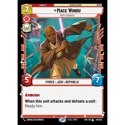 Mace Windu, 149, L, Star Wars Unlimited, Sparks Of Rebellion