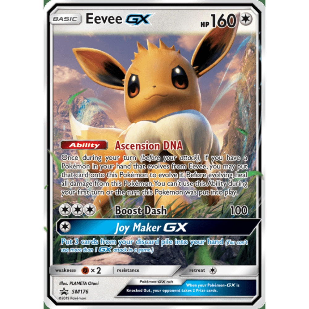 Eevee-GX Black Star Promo SM176 Pokemon Card Game Sun & Moon Promos
