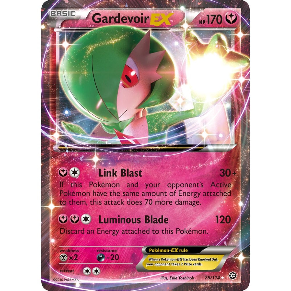 Gardevoir-EX Rare Holo EX 78/114 Pokemon Card Game Steam Siege