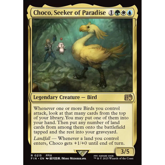 Choco, Seeker of Paradise rare 215 Magic the Gathering Final Fantasy