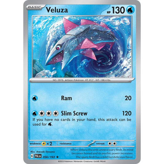 Veluza Rare 056/193 Pokemon Card Game Paldea Evolved