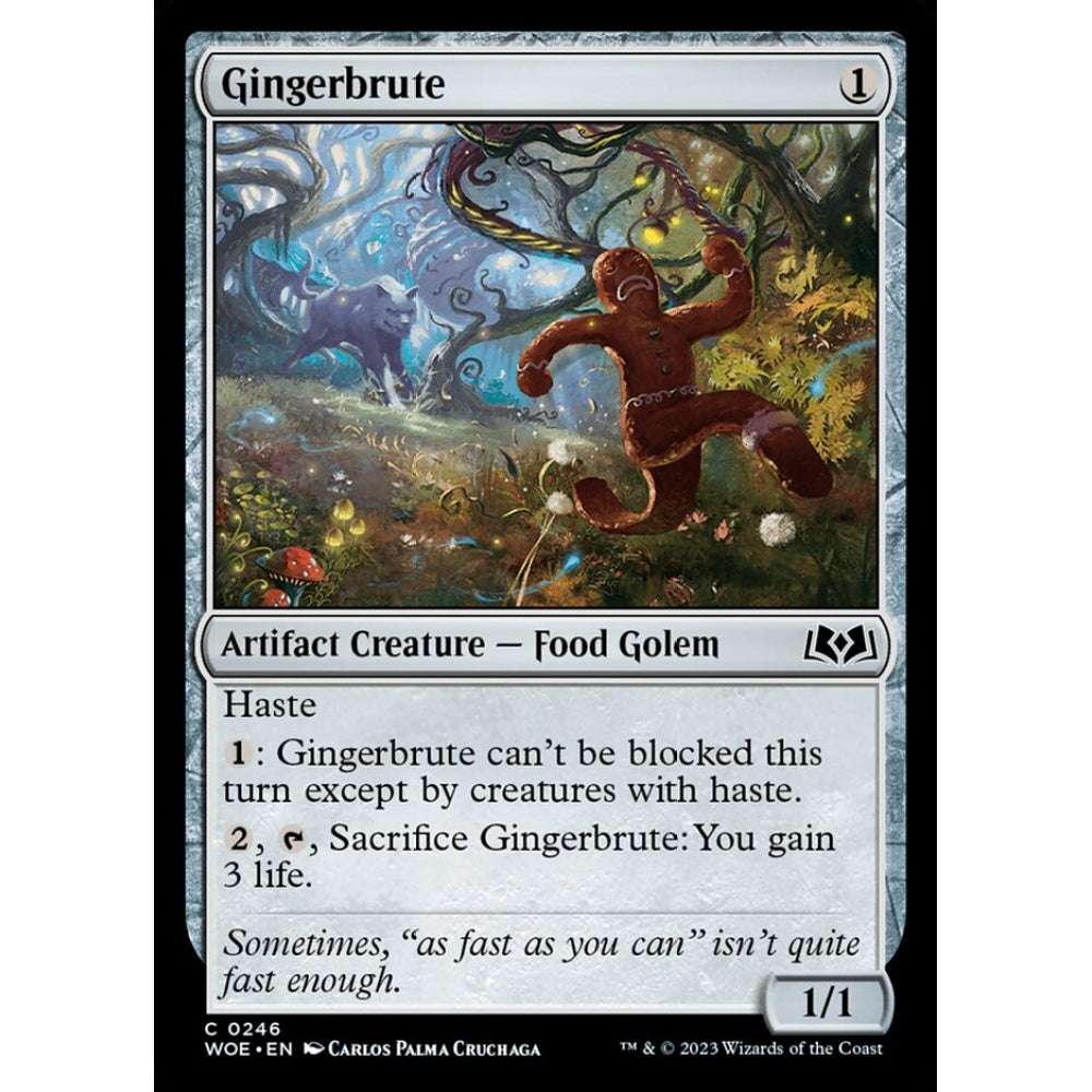 Gingerbrute, common, 246, Magic the Gathering, Wilds of Eldraine
