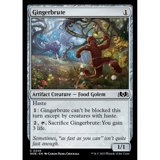 Gingerbrute, common, 246, Magic the Gathering, Wilds of Eldraine