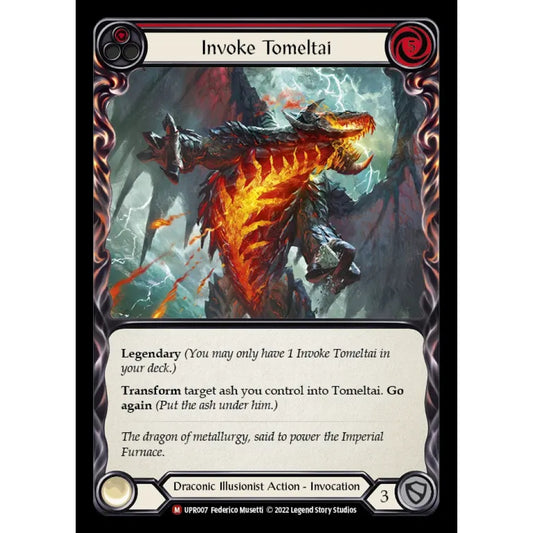 Invoke Tomeltai UPR007 Majestic Flesh & Blood Trading Card Game Uprising in Regular Art