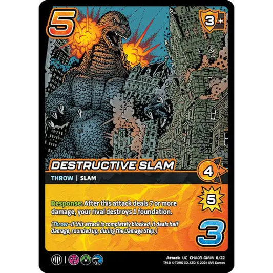 Destructive Slam, 6/22, UC, UniVersus, Challengers Godzilla & Mothra, King Ghidorah & Rodan