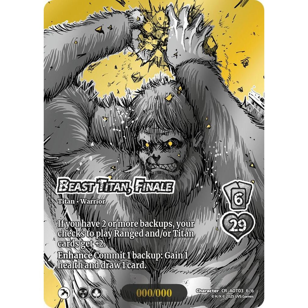 Beast Titan, Finale 6/6 AOT03 Universus Attack on Titan: Apocalypse Character CHROME