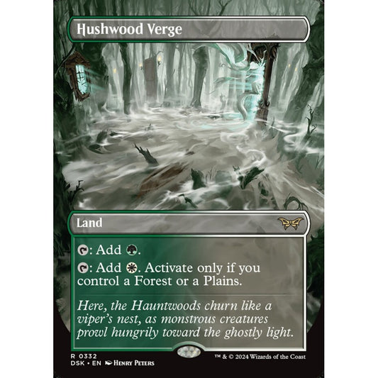 Hushwood Verge, 332, rare, Magic: The Gathering, Duskmourn: House of Horror